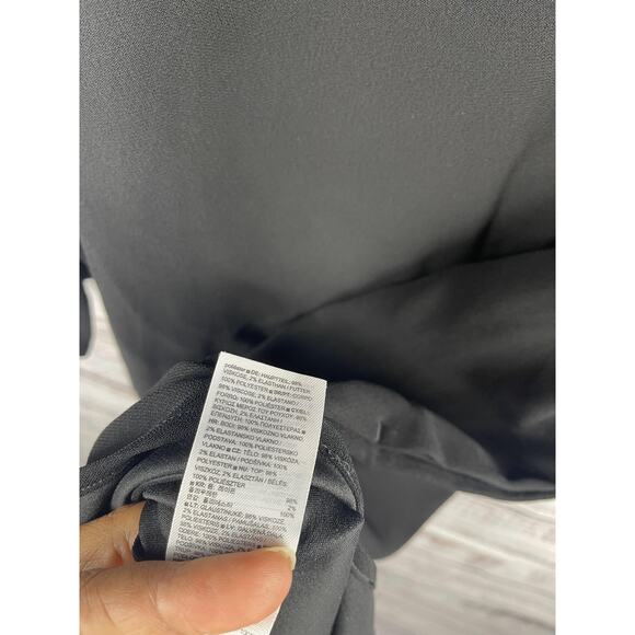 Banana Republic Dress Women's Medium Long Sleeve Mock Neck Side Slit Pockets - Picture 7 of 14